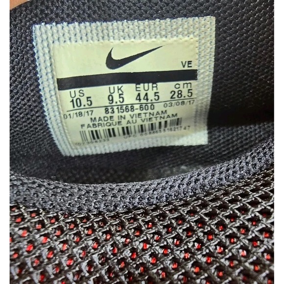 Nike Flex Train Aver Mens Running Shoes Size 10.5 Red Black Athletic Trainers - Picture 3 of 7